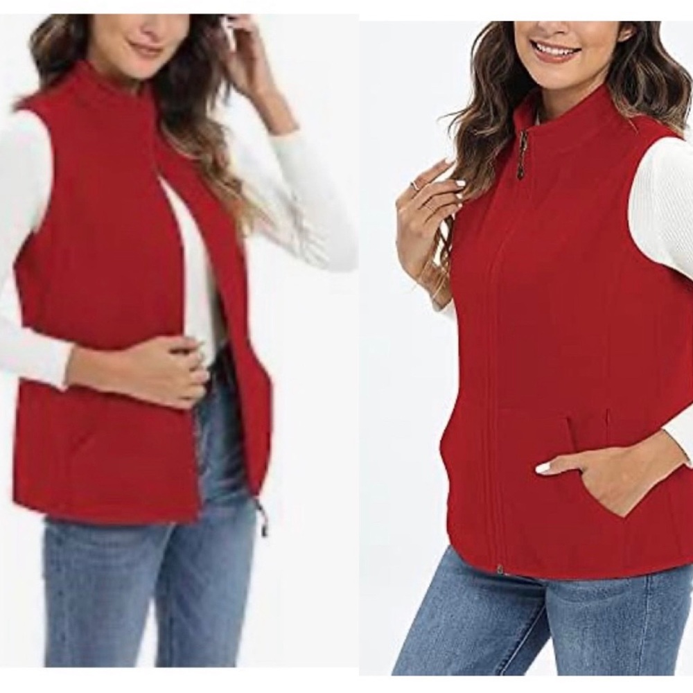 4 for $20 sale Annex Red Women's Zip-Up Vest